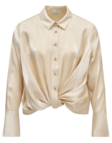 chemise femme  salsa jeans stripped satin wrap blouse