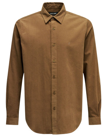 chemise homme  salsa jeans cotton corduroy shirt with che