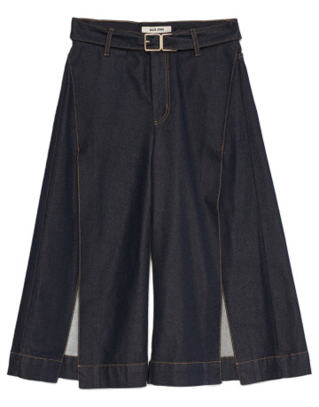 pantalon femme  salsa jeans chino cropped wide w/ side det