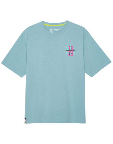 t-shirt homme  munich streetwear t-shirt turquoise