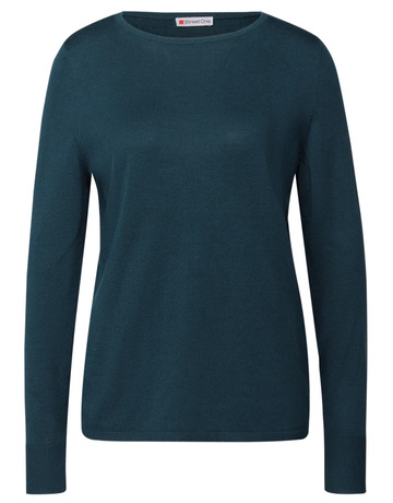 t-shirt femme  street qr_basic rounded u-boat neck