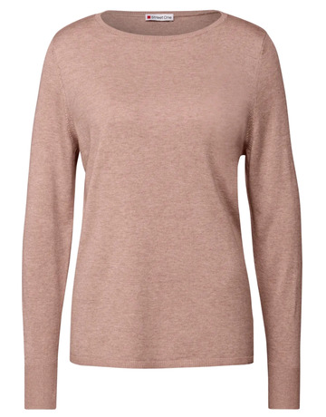 t-shirt femme  street qr_basic rounded u-boat neck