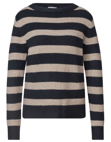 femme ltd qr_cosy striped sweater u- 37873