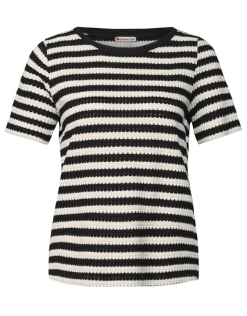 t-shirt femme  street ltd qr summer yds stripe knit