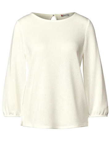 chemise femme  street knit look shirt 3/4 sleeves