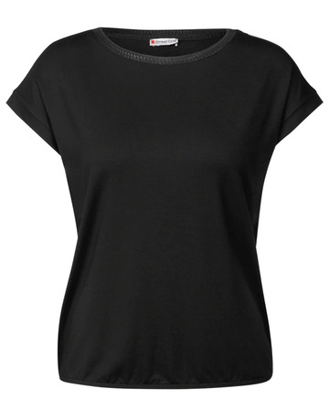 t-shirt femme  street shirt w.deco neckline tape