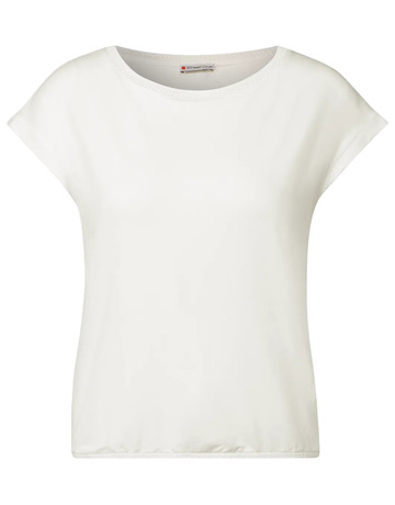 t-shirt femme  street shirt w.deco neckline tape