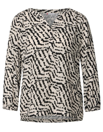 t-shirt femme  street printed mat-mix shirt w.button