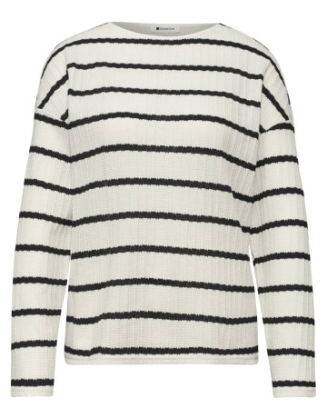 femme striped knit look shirt 27502