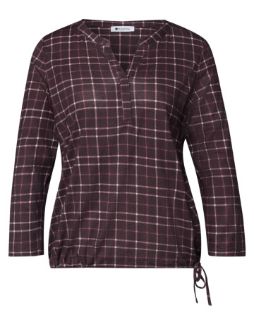 femme printed maillot shirt w.split n 37820