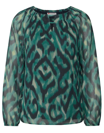 chemise femme  street chiffon roundneckblouse w slit