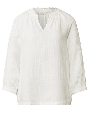 chemise femme  street muslin tunic blouse w frill