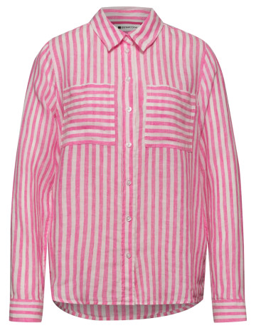 femme sol_striped shirtcollar blouse 27281