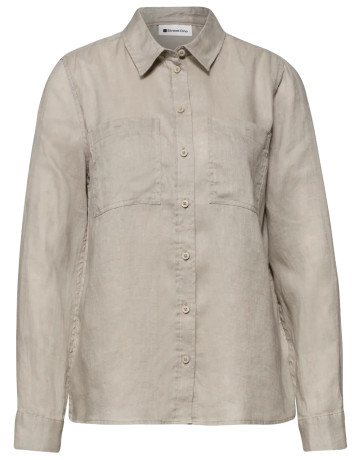 femme sol_solid shirtcollar blouse w 17278