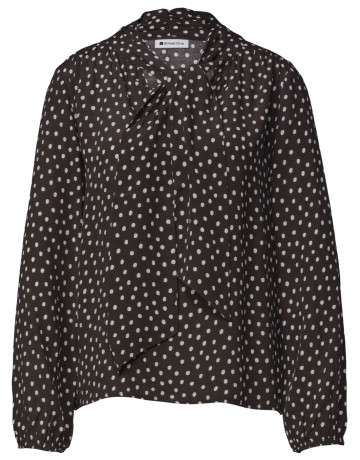 femme printed blouse w tie detail 27874