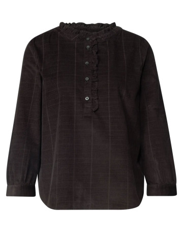 femme corduroy blouse w ruffle detai 17874