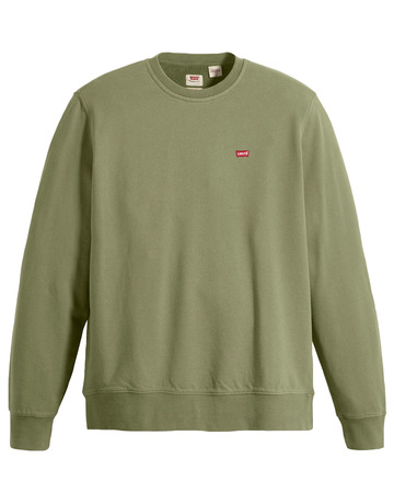 sweat-shirt homme  levi's the original hm crew moss oliv