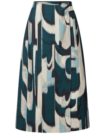 robe femme  street viscose wrap skirt_print