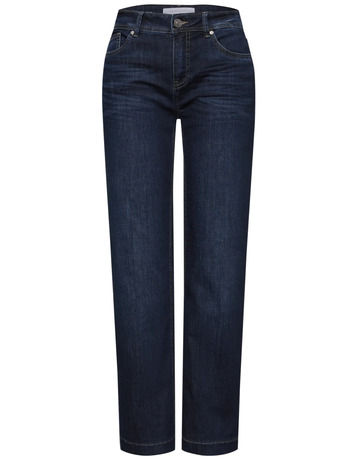 jeans femme  street qr style straight leg,mw,dark