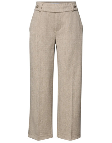 pantalon femme  street straight leg hw melange belt b