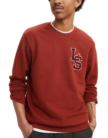 sweat-shirt homme  levis standard graphic crew ls lette