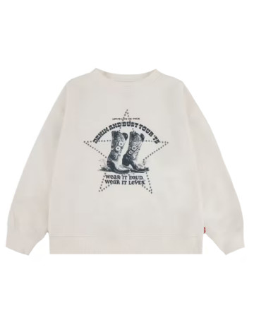 maillot fille  levi's lvg denim tour pullover