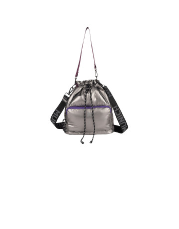 sac à main femme  munich glossy bucket chrome silver
