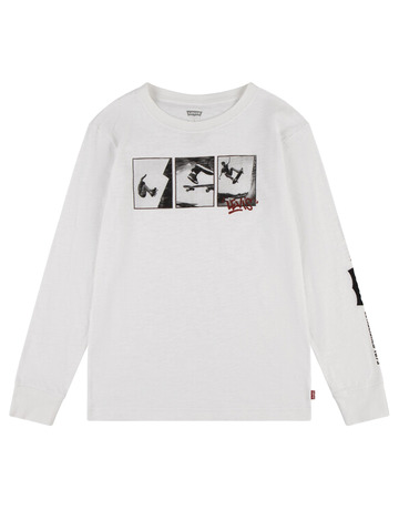 t-shirt garçon  levi's junior lvb 3peat photoreal ls tee