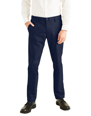 pantalon homme  docker sig stain def slim navy blazer