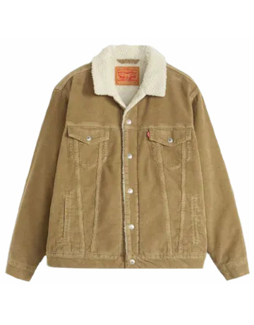 cazadora homme  levi's relaxed fit sherpa trkr timber