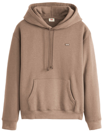 sweat-shirt femme  levi's everyday hoodie taupe gray hea