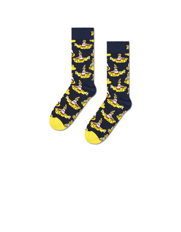  happy yellow submarine sock