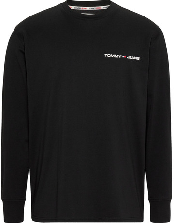 t-shirt homme  th tjm clsc linear chest l/s tee