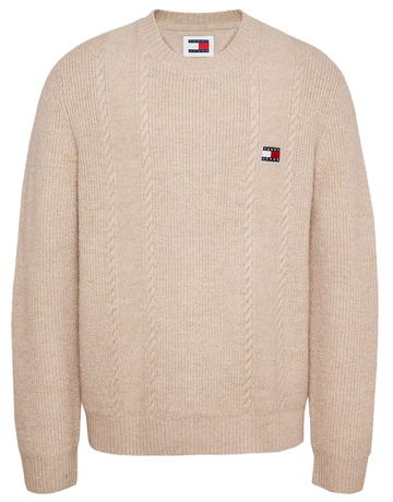 maillot homme  th tjm slim cable knit cneck