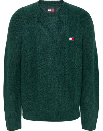 maillot homme  th tjm slim cable knit cneck