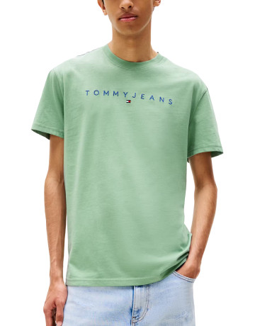t-shirt homme  tommy hilfiger tjm reg linear logo tee ext