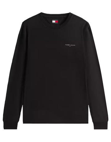 t-shirt homme  tommy hilfiger tjm slim chest linear ls tee e