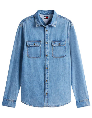homme ls regular denim shirt ext 1a5
