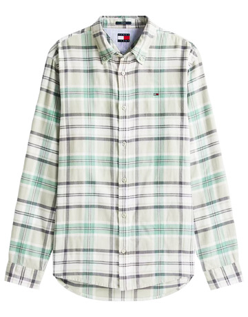homme tjm reg flannel check shirt ex 0h7