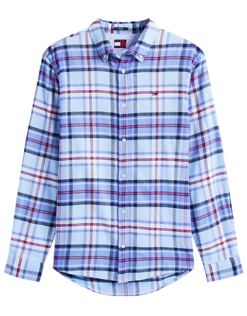 homme tjm reg flannel check shirt ex c1t