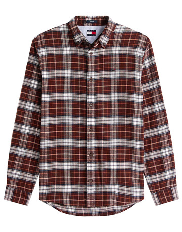 chemise homme  tommy hilfiger tjm reg flannel check shirt ex