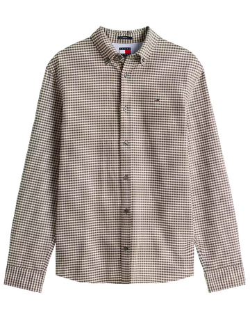 homme tjm reg oxford check shirt ext mrh