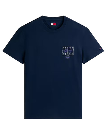t-shirt homme  tommy hilfiger tjm reg sign spray ss t ext