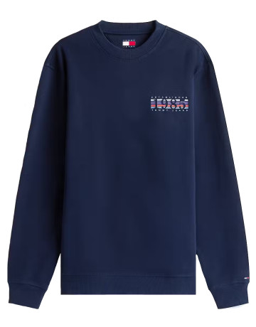 sweat-shirt homme  tommy hilfiger tjm reg entry dna play crew ex