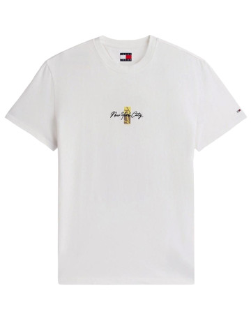 t-shirt homme  tommy hilfiger tjm reg sign block ss tee ext