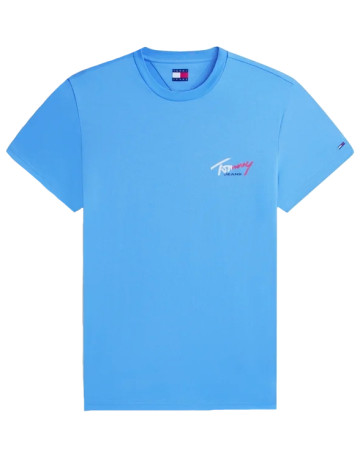 t-shirt homme  tommy hilfiger tjm slim sign chest ss tee ext