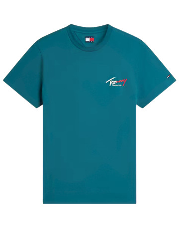 t-shirt homme  tommy hilfiger tjm slim sign chest ss tee ext