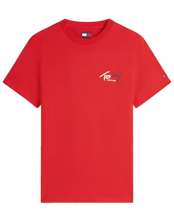 t-shirt homme  tommy hilfiger tjm slim sign chest ss tee ext