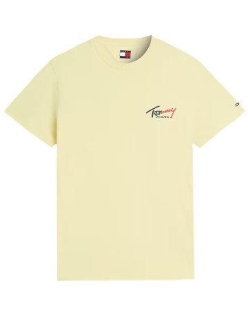 t-shirt homme  tommy hilfiger tjm slim sign chest ss tee ext