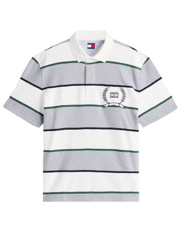 pôle homme  tommy hilfiger tjm rlx ss stripe  ss rugby ex